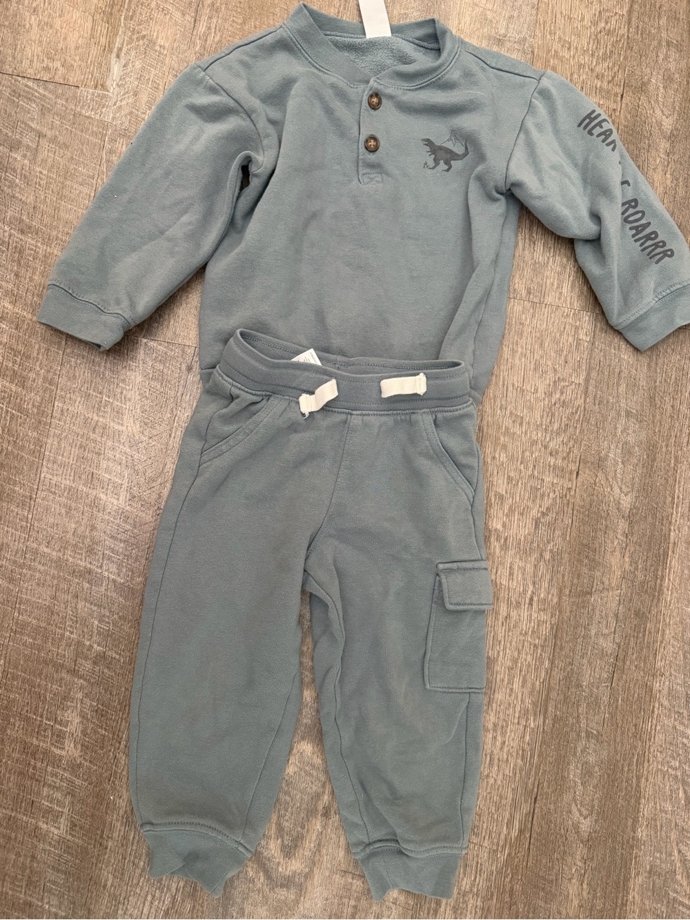 Kids Blue Cozy Sweatshirt & Jogger Set
